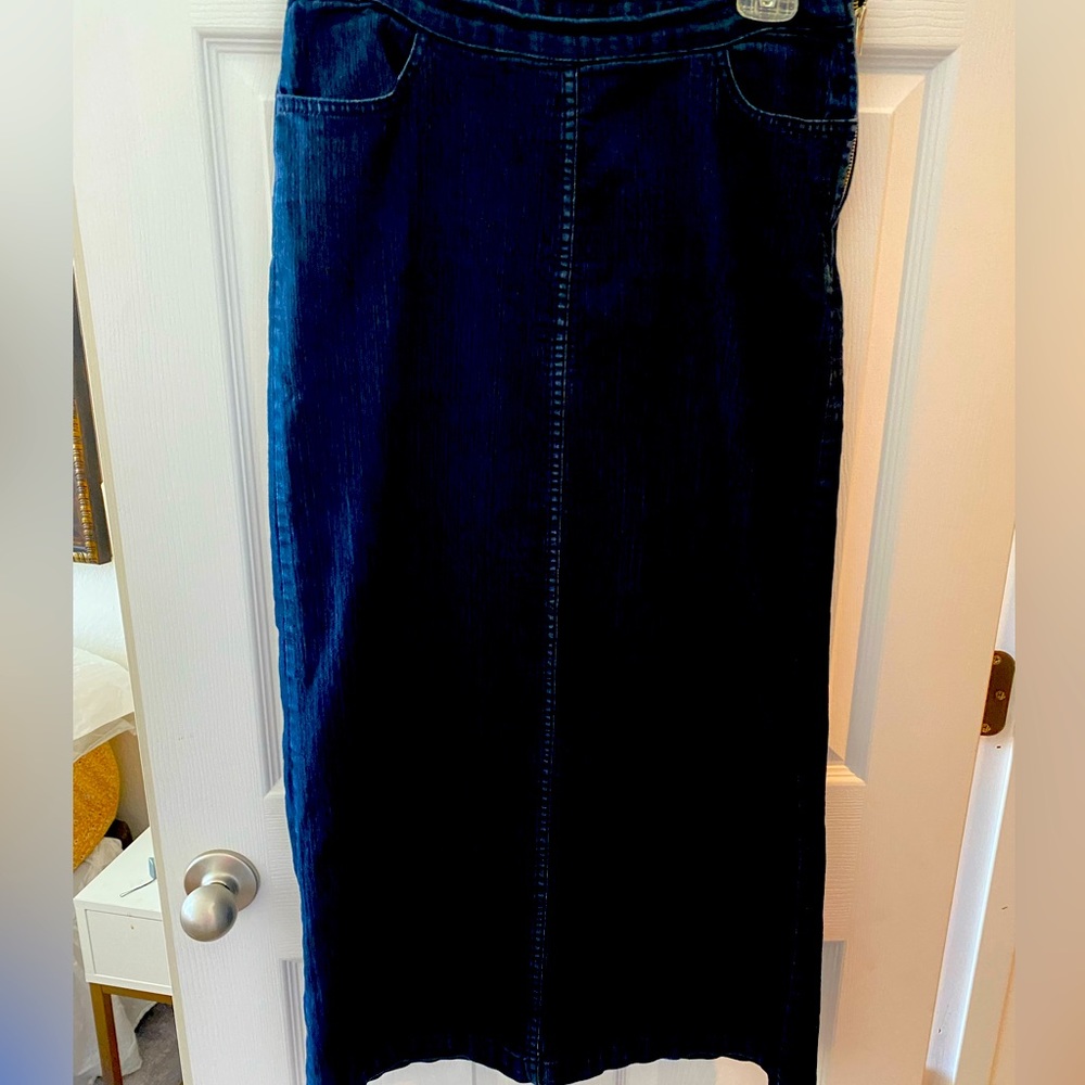 Denim Maxi Skirt